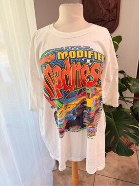 Vintage Modified Madness Racing Tee 90s Dirt Track XXL